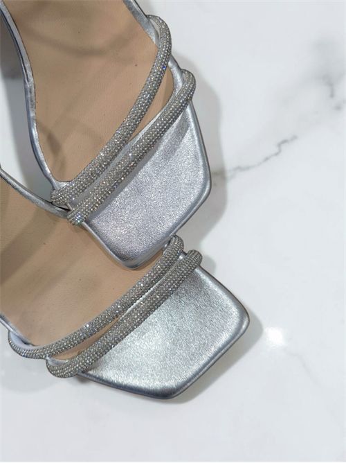 sandalo glitter punta quadrata NILA NILA | AB395R088ARGENTO